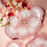 Baci Milano Botanica Çiçek Desenli Melamin Pembe Oval Tabak 40,5 cm