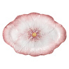 Baci Milano Botanica Çiçek Desenli Melamin Pembe Oval Tabak 40,5 cm