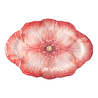 Baci Milano Botanica Çiçek Desenli Melamin Mercan Rengi Oval Tabak 40,5 cm