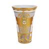 Baci Milano Minerva Altın Desenli Vizon Rengi Vazo D 18 cm, H 26 cm