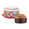 Baci Milano Dolce Vita Limon Desenli Paslanmaz Çelik Vakumlu Kek Fanusu Ø 28,5 cm, H 12,5 cm