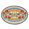 Baci Milano Dolce Far Niente Melamin Oval Servis / Tepsi 35 x 55 cm