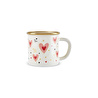 Karaca Pink Love Emaye Kupa 350 ml