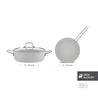 Emsan Biogranit White Stone 3 Parça Tencere Seti