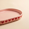 Karaca Sweetheart Kayık Tabak Pembe 12 cm