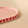 Karaca Sweetheart Kayık Tabak Pembe 18 cm