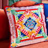 Baci Milano Dolce Far Niente Kadife Dokulu Kırmızı Yastık 50 x 50 cm