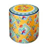 Baci Milano Dolce Far Niente Desenli Sarı Kadife Dokulu Puf Ø 45 cm; H 45 cm