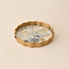 Karaca Home Alvera Dekoratif Yuvarlak Tepsi 34x34 cm
