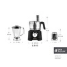 Karaca Mastermaid Power Max 12 in 1 Mutfak Robotu Matte Black