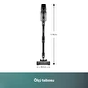 Homend Dustrıder 1273H Katlanabilir Borulu Dikey Süpürge Siyah-Silver