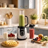 Karaca Blendy Personal Kişisel Kulplu Smoothie Blender Çift Hazneli Silver