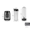 Karaca Blendy Personal Kişisel Kulplu Smoothie Blender Çift Hazneli Silver
