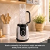Karaca Blendy Personal Kişisel Kulplu Smoothie Blender Çift Hazneli Silver