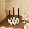 Karaca Home Palvin 9'lu Şamdan Mumluk 20,5 x 20 x 9,5 cm