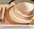 Karaca Forever Bone Gold Line 24 Parça 6 Kişilik Yemek Takımı