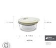 Karaca Cream Vakumlu Saklama Kabı 0.6 Lt