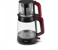 Karaca Glass Tea XL 2 in 1 Cam Çay Makinesi Kırmızı
