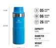 Stanley Trigger-Action Travel Mug Azure 0.35 L