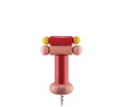 Alessi Ettore Sottsass Tirbüşon 18 cm x 6 cm Pembe