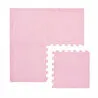 Kaşmir Halı 4'lü Puzzle Mat Pudra Pembe 30x30 cm