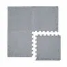 Kaşmir Halı 4'lü Puzzle Mat Gri 30x30 cm