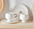 Karaca Hidden Tortoise 2 Kişilik Stoneware Kahve Fincan Takımı 80 ml