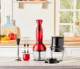Karaca 5 in 1 Pro Spiral Blender Set Redgold 1500 W