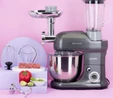 Emsan Bella Gusto Maxi Antrasit Kıyma Çekme /Sucuk-Sosis/İçli Köfte Aparatlı/Smooth Hazneli Hamur Yoğurma Makinesi 1300W 5L