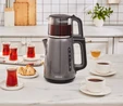 Karaca Mega Tea 1501 35 Çay Bardağı Kapasiteli Çay Makinesi Space Gray