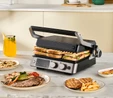 Karaca Compact Steel Sear and Grill Inox 2008 Döküm Izgara ve Tost Makinesi 6 Dilim Kapasiteli