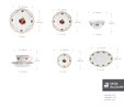 Karaca Forever Bone Antique 26 Parça 6 Kişilik Kahvaltı Seti Gold 
