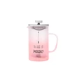 Karaca Emergency Borosilikat Cam French Press 600 ml Pembe