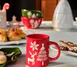 Karaca New Year Yılbaşı Snowy Kupa 280 Ml Kırmızı 