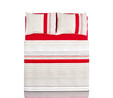 Nautica Home Olympus Stripe Çift Kişilik Nevresim Takımı Red