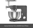 Karaca Multichef Ultra 2000W 7 Litre Stand Mikser Mutfak Şefi Anthracite (Kıyma Çekme/Sucuk-Sosis/İçli Köfte Aparatlı)