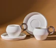 Karaca Venüs Platin 2 Kişilik Kahve Fincan Takımı 135 ml