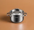 Karaca Powersteel 3Ply 316+ İndüksiyon Tabanlı Petekli Çelik Mini Tencere 10 Cm