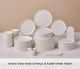 Karaca Forever Bone Bomo 53 Parça 12 Kişilik Yemek Takımı