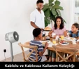 Shark FlexBreeze ProMist Taşınabilir Buharlı Fan İç ve Dış Mekan Uyumlu, Beyaz