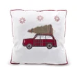 Karaca Home Woodland Beyaz Arabalı Cozy Kırlent 45x45 cm