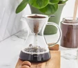 Karaca Bennet Borosilikat Cam Filtreli Cam Kahve Demlik 500 ml