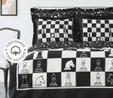 Karaca Home Chess Siyah %100 Pamuk Çift Kişilik Nevresim Takımı