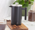 Karaca Çift Cidarlı Mat Siyah French Press 1000 ml