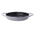 Pot Art Gri Yuvarlak Döküm Grill Tava 30 cm