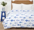 Karaca Home Fish Mavi %100 Pamuk Çift Kişilik Pike