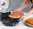 Karaca Gastro 10 in 1 Pizza Lahmacun ve Tandır Ekmeği Makinesi Biodiamond Granit Silver 