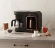 Karaca Hatır Plus 5 in 1 Essential Közde ve Sütlü Türk Kahvesi ve Filtre Kahve Makinesi Black Copper