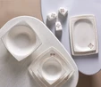 Karaca Square Bone Goldies 57 Parça 12 Kişilik Yemek Takımı Gold