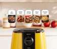 Karaca Smart Cook 60 Dakikaya Kadar Zaman Ayarlı Compact Airfryer Pineapple Yellow 2.2 Litre